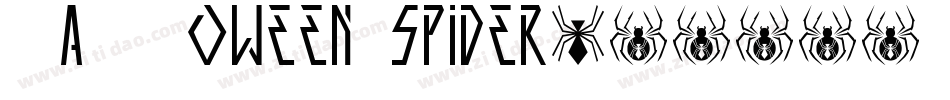 Halloween Spider字体转换
